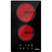 IsEasy Placa Vitrocerámica T2v-01m 30 Cm 2 Fuegos