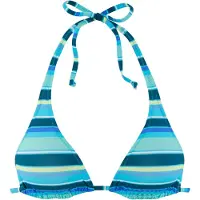 s.Oliver Top de bikini turquesa / añil / azul oscuro