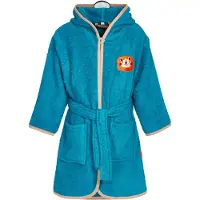 Playshoes Albornoz 'Dschungel' beige / azul cian / naranja