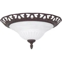TRIO Lighting Plafón RUST en diseño antiguo