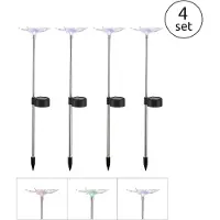 Globo Lighting Lámpara solar Globo, acero inoxidable, 1 LED; 33949-4
