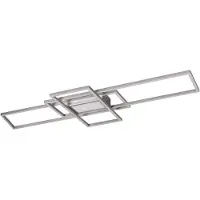 TRIO Lámpara de techo LED , modelo IRVINE, acabado níquel mate