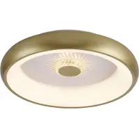 JUST LIGHT VERTIGO: Lámpara de techo LED, regulable en temperatura de color (CCT), 29W, acabado en latón mate, modelo 14384-60