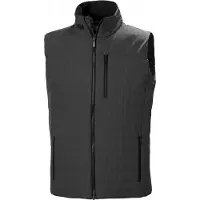 Helly Hansen para hombre. 30377 Chaleco aislante Crew Insulator gris (3XL), Negro, Casual, Poliéster, outlet 2026.
