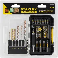 Stanley Set de brocas y puntas Fatmax de 19 piezas, STA88554-XJ