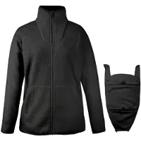 Mamalila - Women's Fleece-Tragejacke Basel - Forro polar size S, negro