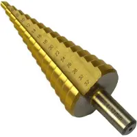 GEKO Broca cónica HSS con revestimiento de titanio, de 4 a 32 mm