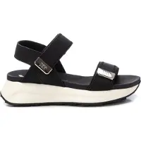 Xti para mujer. 14387401-NEGRO Sandalias 143874 negro (37), 3 a 5cm, Velcro, Casual, outlet 2026.