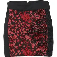 KOROSHI Falda rojo / melón / negro