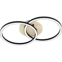 Eglo Lomaltas-Z, 4 bombillas, LED, 4400 lúmenes, IP20, color , marrón, blanco
