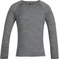 Icebreaker - Kids 200 Oasis L/S Crewe - Ropa interior merino size 164, gris