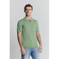 No-excess Pullover Short Sleeve Polo Zip Solid Green Talla: S | Polos Outlet | Hombre | Verde