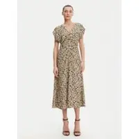 French Connection Lillian Drapped Front Dress Golden Olive Khaki Talla: 6 | Vestidos Midi Outlet | Mujer | Marrón