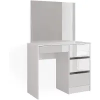 Vicco Tocador Sherry Blanco 90 cm con espejo, Model 39576