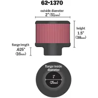 K&N Filtro De Aire 62-1370