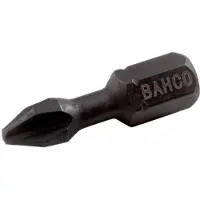 Bahco : Juego de 25 puntas de torsión de 1/4 de pulgada para tornillos Phillips PH2, de 25 mm de longitud, en un blister