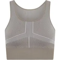 Born Living Yoga Top deportivo 'Cara' gris / taupe / blanco