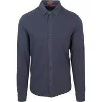 Superdry para hombre. M4011000A Camisa de piqué Vintage desgastada marino (XXL), Casual, Algodón, Manga larga, outlet 2026.
