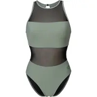 Arena Traje de baño 'MESH PANEL VENT BACK' jade / negro