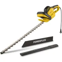 Powerplus Tijera eléctrica para setos , 750W, color plateado, talla única / Enchufe europeo, 220V, color plateado, talla única