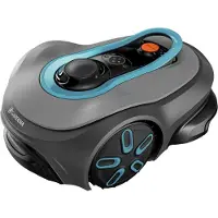 Gardena Robot cortacésped inteligente SILENO free, para áreas de hasta 1200 m² (gris/turquesa, batería de iones de litio, con gateway inteligente, tecnología LONA)