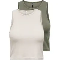 ONLY Top 'ONLBelia' beige claro / oliva