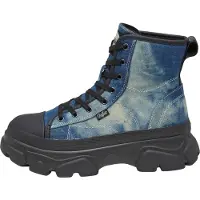 Buffalo Botines con cordones 'Cade' azul / azul denim / azul claro / negro