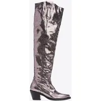 Pinko Strauss Texano Cuissard Similp Burnished Grey Talla: 37 | Botas Outlet | Mujer | Gris