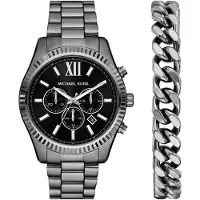 Michael Kors Reloj analógico 'LEXINGTON' antracita / negro