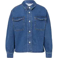 Comma casual identity Chaqueta de entretiempo azul denim