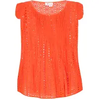 IZIA Top 'Boho' naranja oscuro
