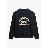 Superdry para hombre. M2014012A Sudadera Vintage Athletic marino (XXL), Casual, Algodón, outlet 2026.