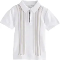 Next Camiseta beige / blanco