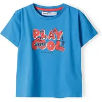 MINOTI Camiseta azul / rojo cereza / negro / blanco