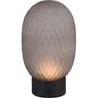 TRIO Lámpara de mesa LED FACETTE, con batería, modelo 564210154, 1,5W, 140 lúmenes, 3000K, color ahumado