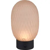 TRIO Lámpara de mesa LED FACETTE, con batería, modelo 564210113, 1,5W, 140 lúmenes, 3000K, color ámbar