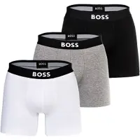 BOSS Calzoncillo boxer gris / negro / blanco