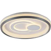 JUST LIGHT Lámpara de techo LED - Diámetro 50 cm - - Blanco - Plástico - Metal - Regulable
