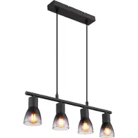 Globo Lighting Lámpara colgante , metal mate, 4 bombillas E14