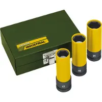 Proxxon Juego de tuercas de impacto , modelo 1, 2 y 3 (3 piezas)