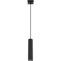 Sollux Lámpara colgante Karbon 1 de , color negro