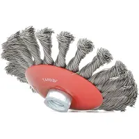 YATO YT-4764, Cepillo de pre-pulido, 10000 RPM, 12,5 cm, Rojo, Acero inoxidable