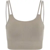 Born Living Yoga Sujetador deportivo 'Blume' beige oscuro