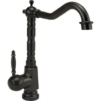 REA Grifo para lavabo BONA Old Black, modelo alto