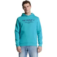 No-excess Sweater Hooded Seablue Talla: M | Sudaderas con Capucha Outlet | Hombre | Azul