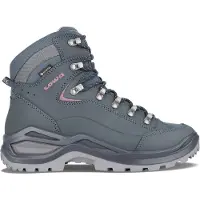 Lowa - Zapatillas de senderismo Mujer - Renegade Evo GTX Mid Ws Steelblue/Old Rose para Mujer de Cuero - Talla 41 - Azul