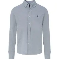 Ralph Lauren para hombre. 710654408019 Camisa de piqué ultraligera gris (XL), Casual, Algodón, Manga larga, outlet 20