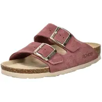Rohde Zapatos abiertos 'Pantolette Damen 5590/47 Echtleder in rot' rojo