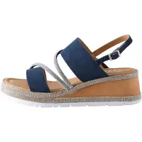 Next Sandalias navy / transparente