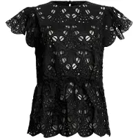AllSaints Meadow Emb Top Black Talla: 2 | Blusas Outlet | Mujer | Negro